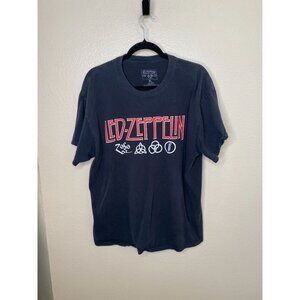 Led Zeppelin Classic Rock T-Shirt XL Black Cotton Vintage Style Graphic Tee